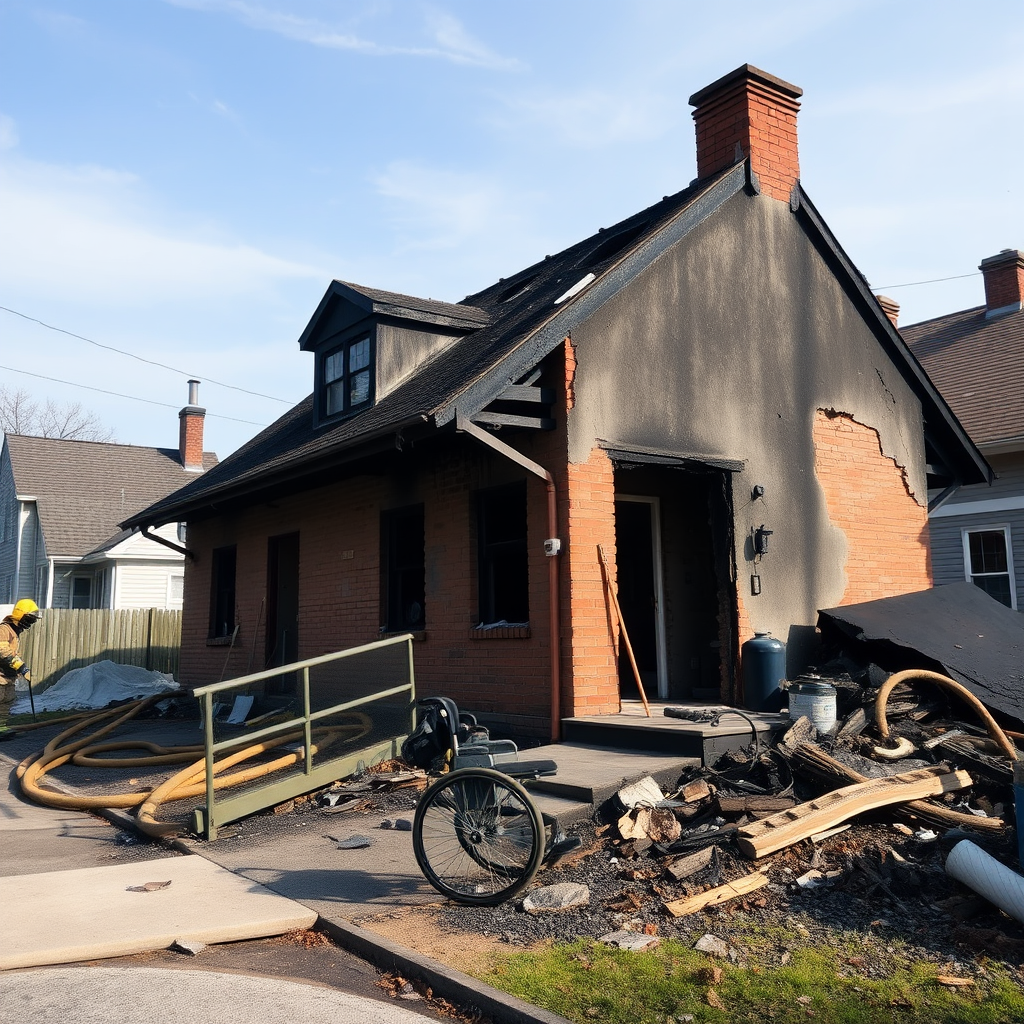 Community rallies to help elderly disabled resident after devastating blaze